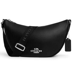 NWT Authentic COACH PACE Smooth Leather Crossbody/Shoulder Black CT644 medium